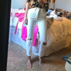 Abercrombie and Fitch Ankle Straight Ultra High Rise